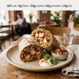Creamy Cajun Chicken Burrito