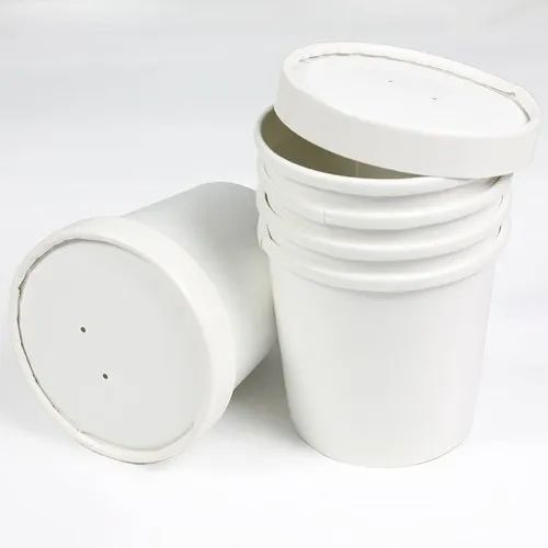 12 oz Paper Cup and Flat lid ( 50pcs)