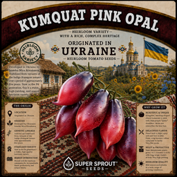 🍅KUMQUAT PINK OPAL CHERRY TOMATO🍅 x 10 organic seeds 