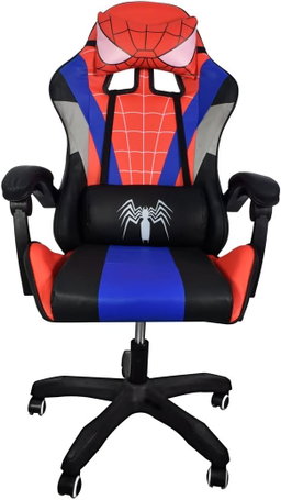 Cadeira Gamer Ergonômica Ajustável Nian Homem-Aranha para Crianças (120 kg) - Reclinável