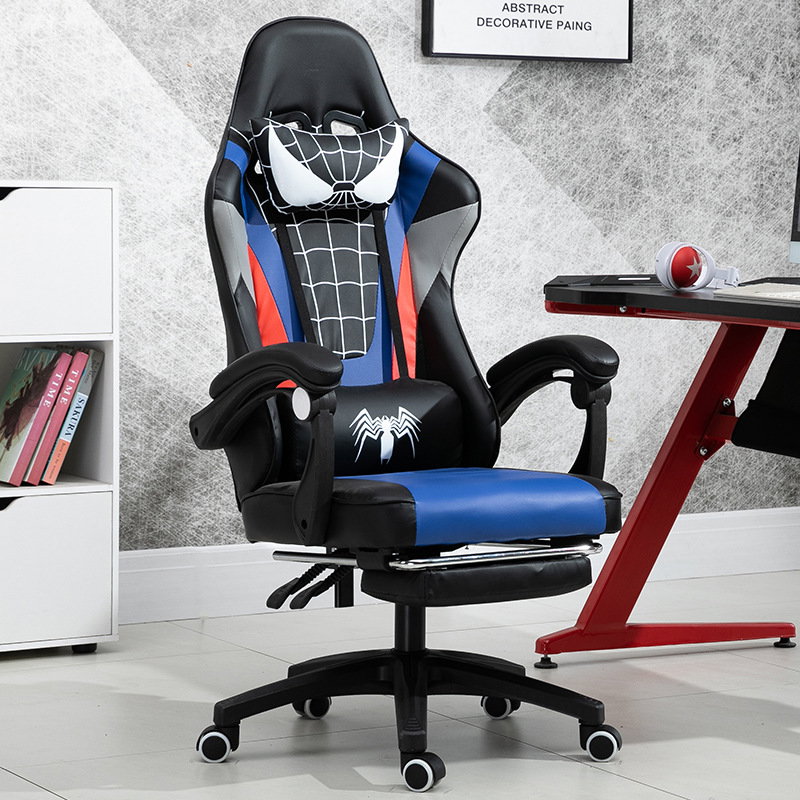 Cadeira Gamer Ergonômica Ajustável Nian Homem-Aranha para Crianças (120 kg) - Reclinável_4