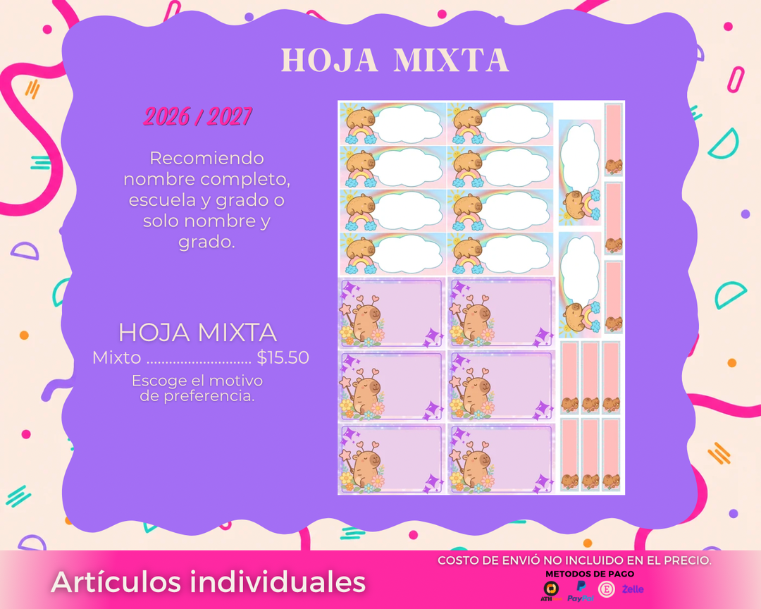 Hoja Mixta BTS