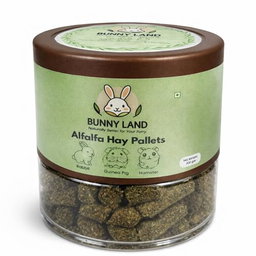  Bunnyland Alfalfa Hay Pellets for Rabbits, Guinea Pigs, and Hamsters  