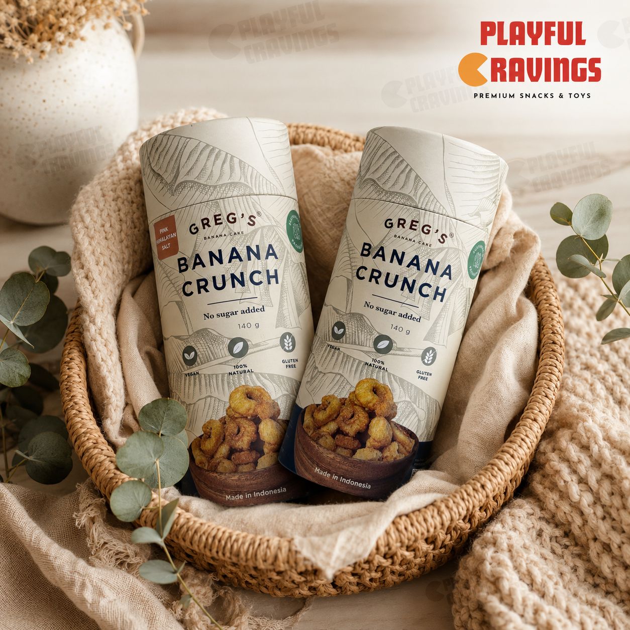 Greg's Banana Crunch Paper Tube (140g)_0