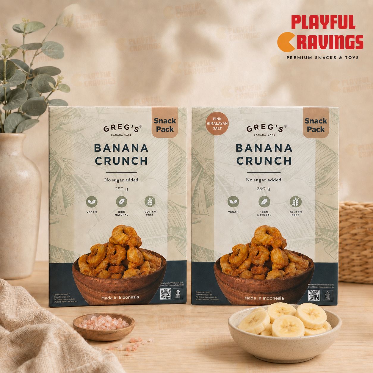 Greg's Banana Crunch Snack Pack (250g)