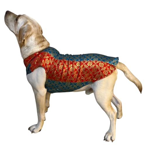  Lulala Dog Ethnic Dress Premium Brocade Festive Dog_0