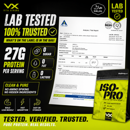 VITAXTRONG™ ISO-PRO Hydrolyzed Whey Isolate (5lbs / 2.3kg) | 27g Premium Protein • Zero Sugar • Zero Fat • Lactose-Free • Lean Muscle [VX]