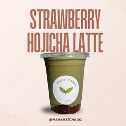 Strawberry Hojicha Latte