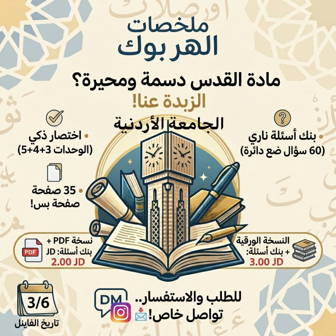 ملخص فاينل القدس + بنك اسئله_0