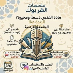 ملخص فاينل القدس + بنك اسئله