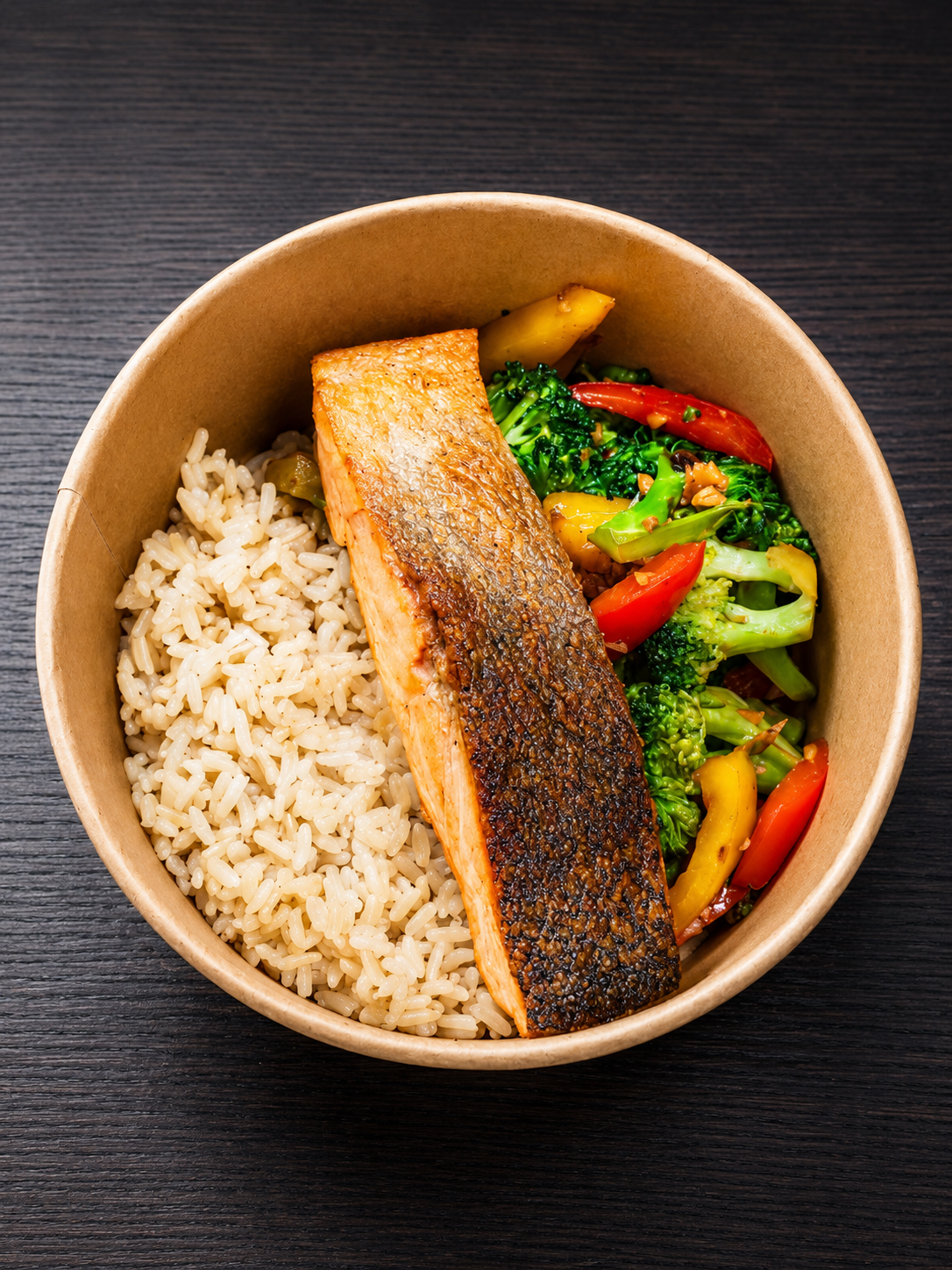 Hot Honey Salmon w/ Stir-fried broccoli_0
