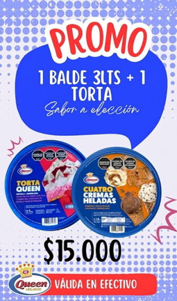 PROMO QUEEN BALDE + TORTA 
