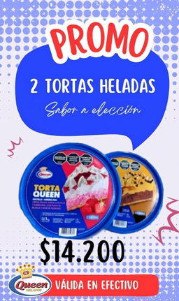 PROMO QUEEN TORTAS x 2