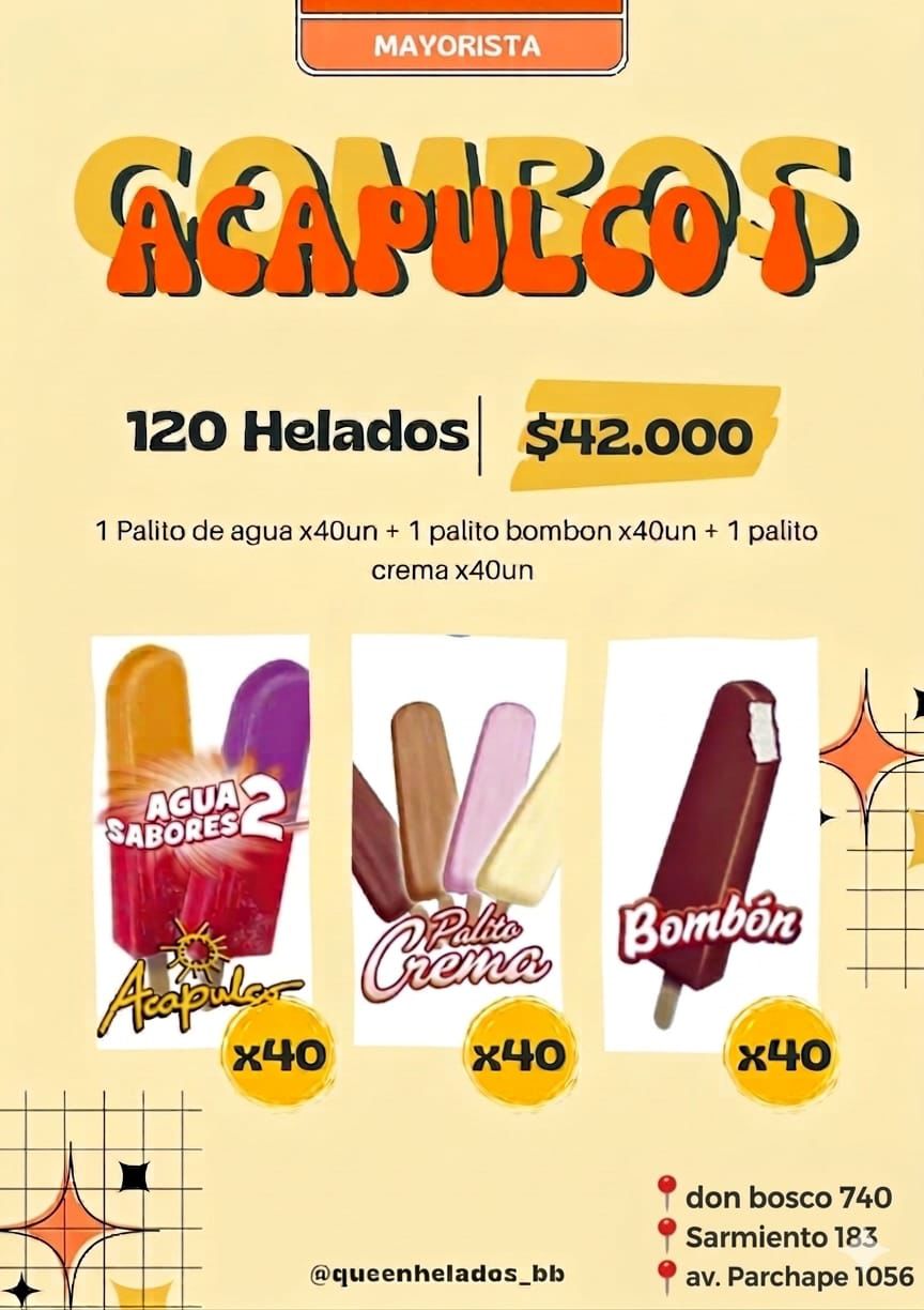 COMBO Acapulco Mix 1 - 120 Helados