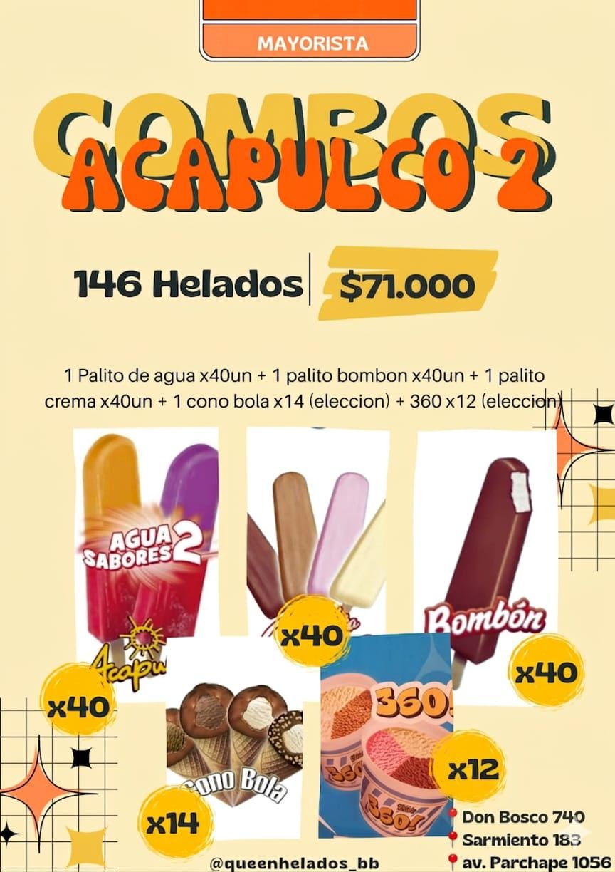 COMBO ACAPULCO Mix 2 - 146 Helados