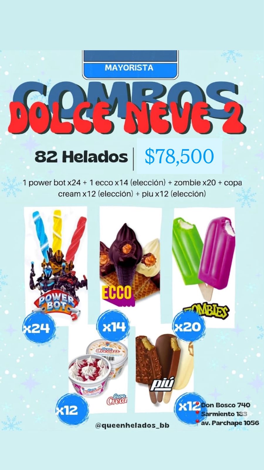 COMBO 2 - DOLCE NEVE - 82 Helados_0