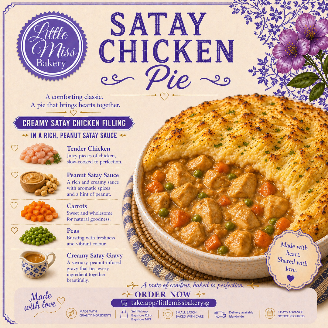 Satay Chicken Pie