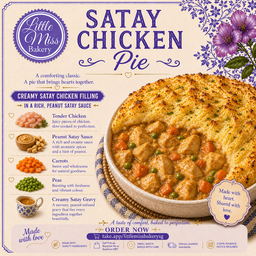 Satay Chicken Pie
