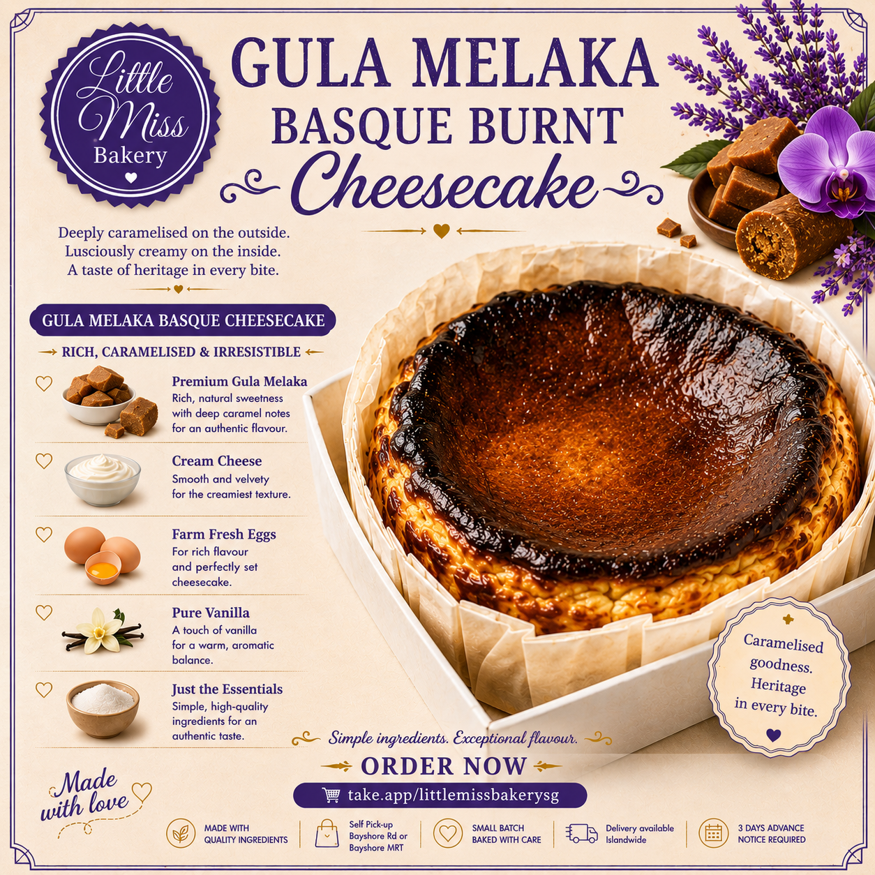 Gula Melaka Basque Burnt Cheesecake_0