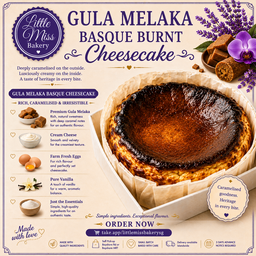 Gula Melaka Basque Burnt Cheesecake