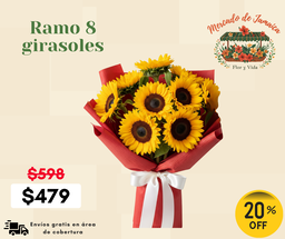 Ramo 8 girasoles