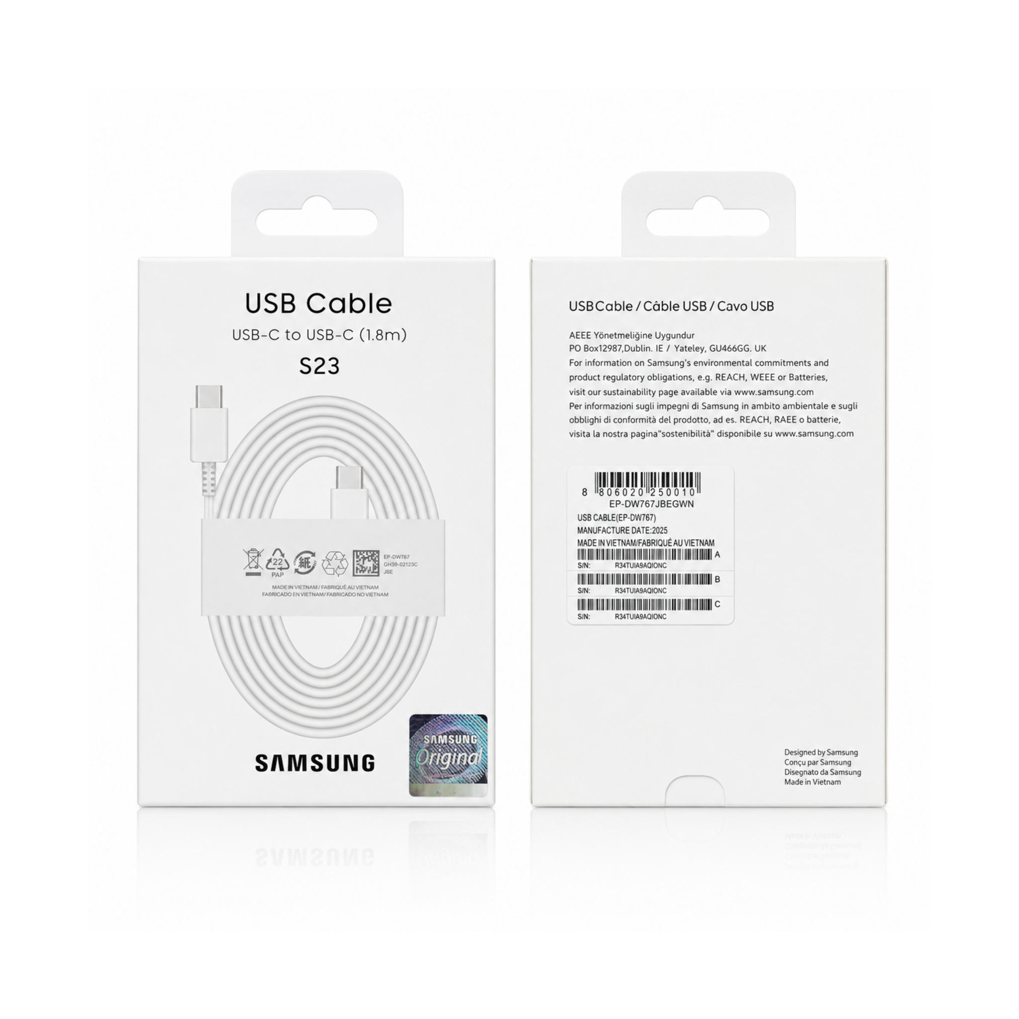 Cable Samsung Tipo C a Tipo C | 1.8M_0