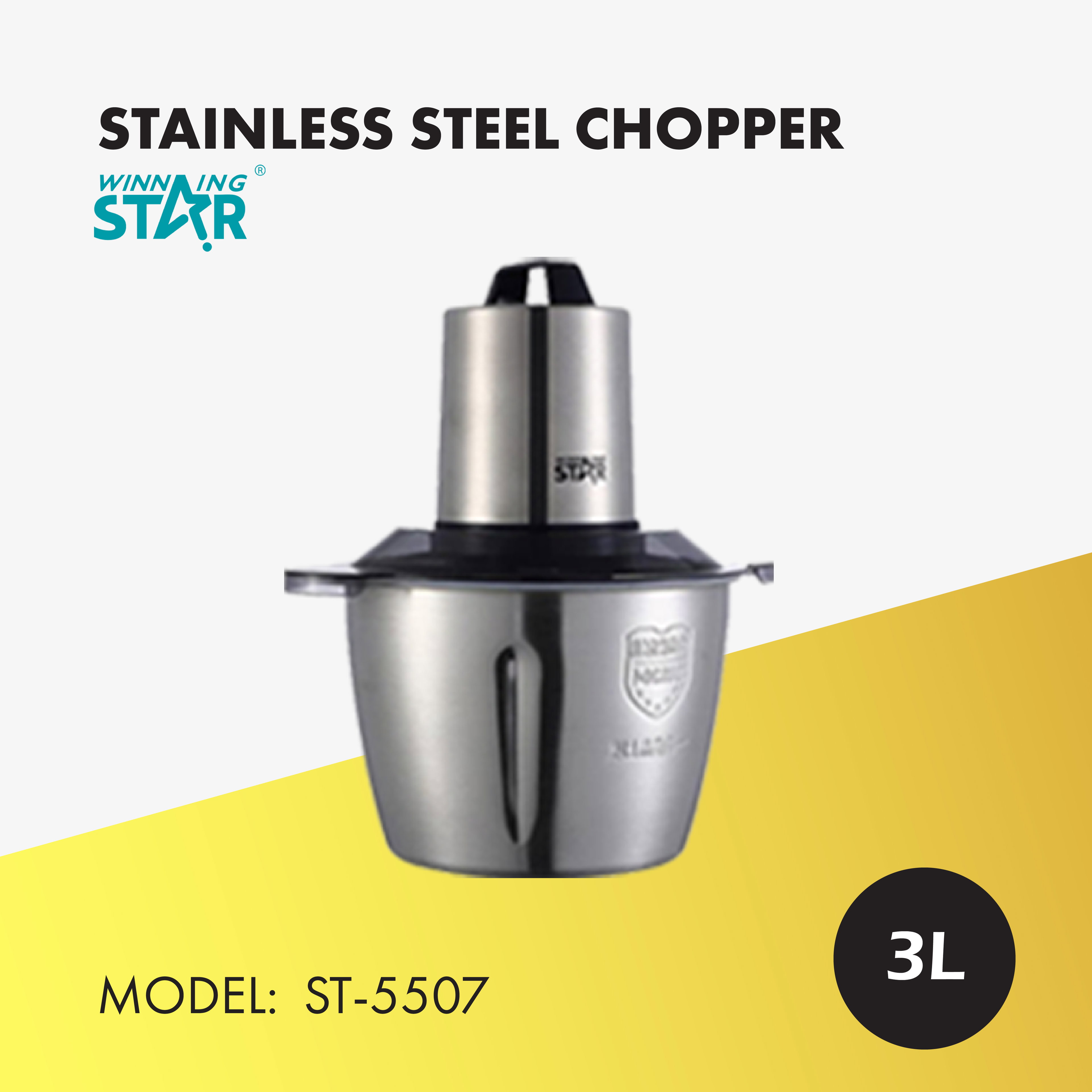 WINNING STAR STAINLESS STEEL CHOPPER 3L (ST-5507)_0