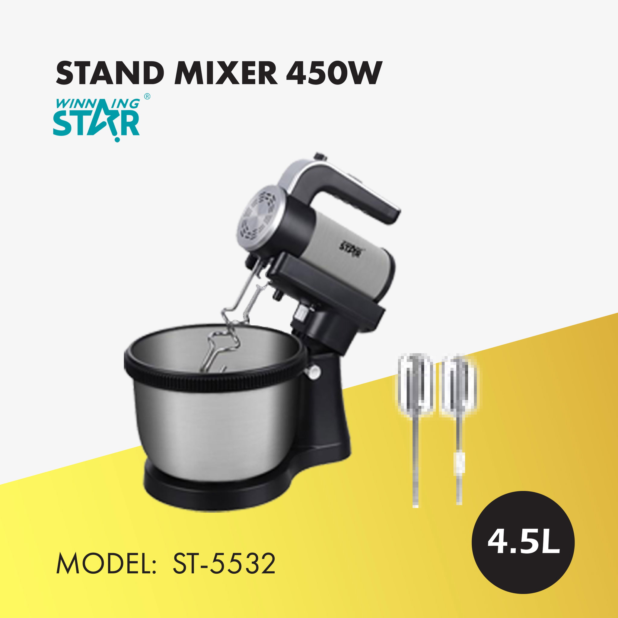 WINNING STAR STAND MIXER 450W (ST-5532)_0