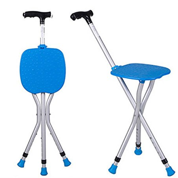 Walking Stick Stool - Light Blue