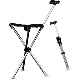 Walking Stick Stool - Black