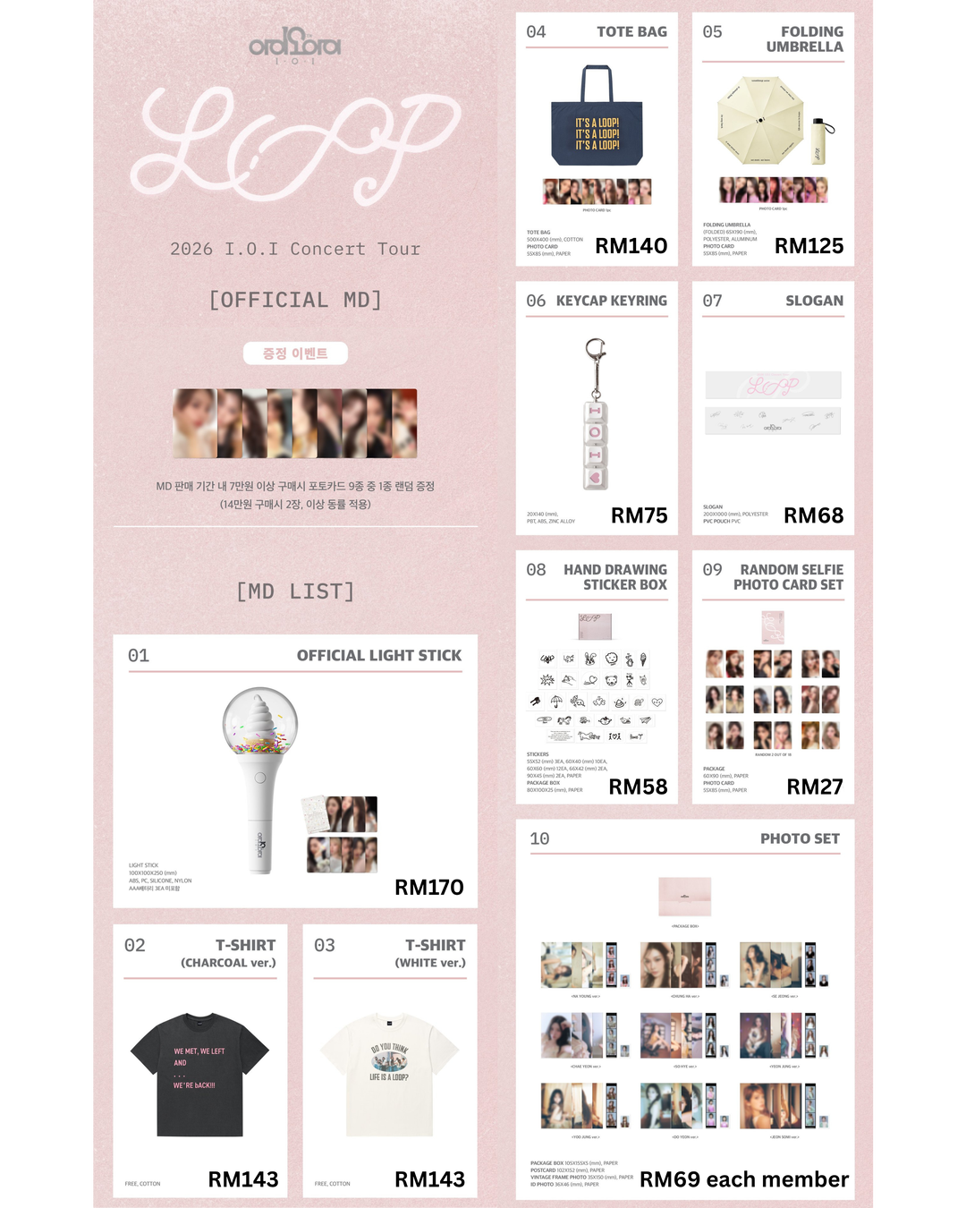 I.O.I Concert Tour: LOOP in SEOUL OFFICIAL MD