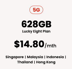 Eight 5G+ $14.80 788GB (SG + MY + ID + TH + HK Roaming) NEW Ultra Plan Renewal