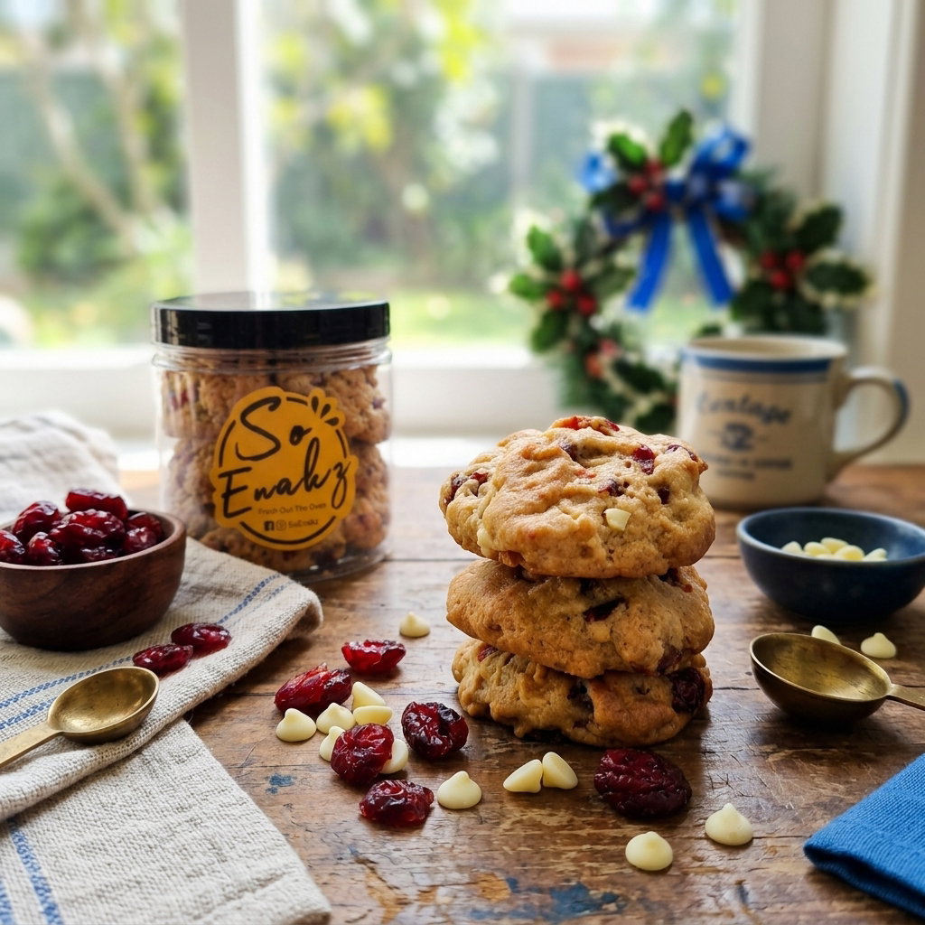 Cranberry White Choc Chip Cookies _2