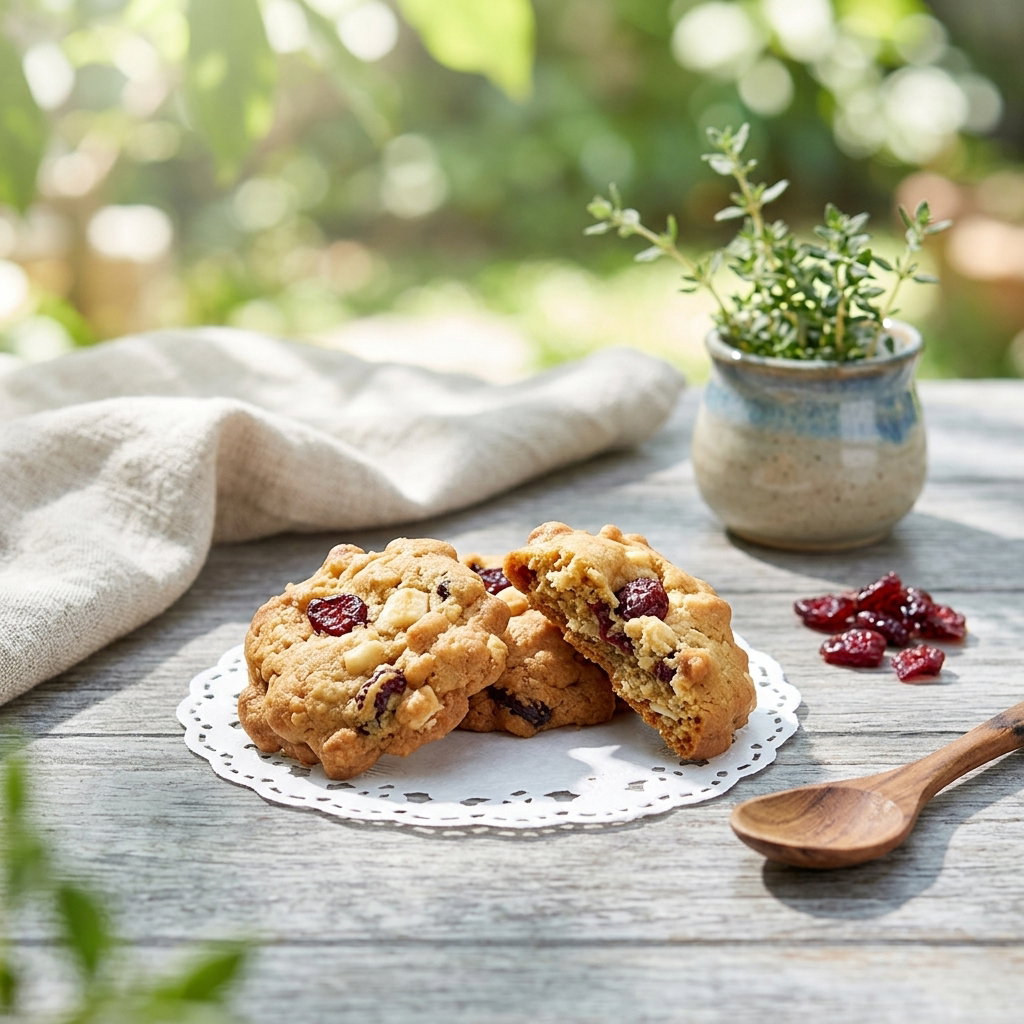 Cranberry White Choc Chip Cookies