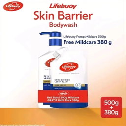 Lifebuoy Bw Botol 500g+Refil 380g Bundling