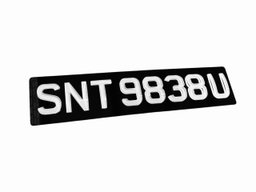 💎 4D Crystal Pot Belly Car License Plates