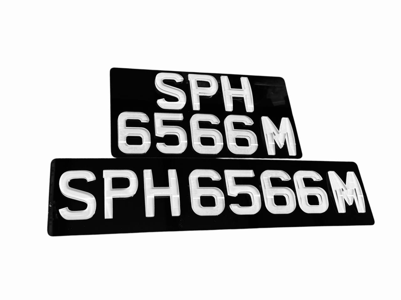💎 4D Crystal Pot Belly Car License Plates_9