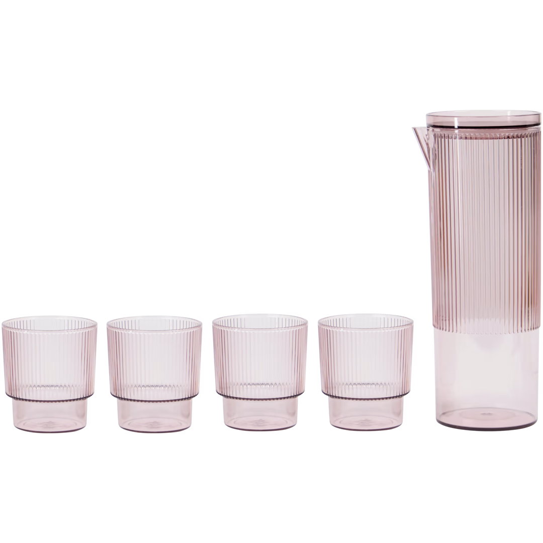 Carafe avec verres 5 pièces