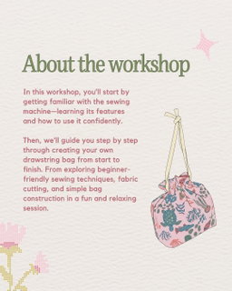 Drawstring Bag Workshop