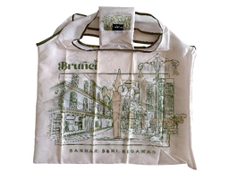 Foldable Shopping Bag - Bandar Sketch (Vintage)