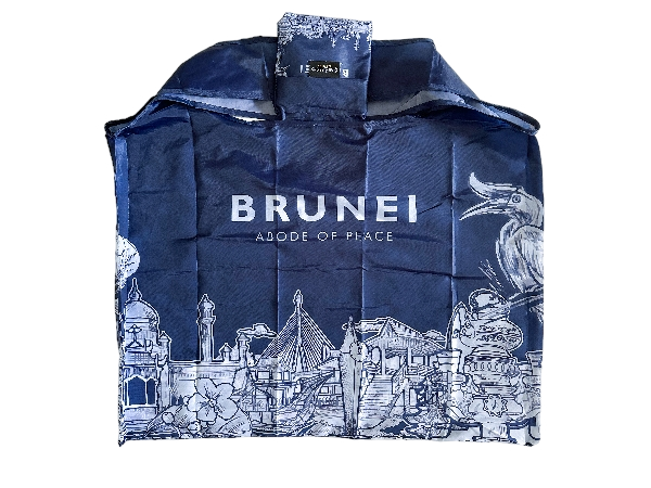 Foldable Shopping Bag - Brunei Sketch 56x67cm_0