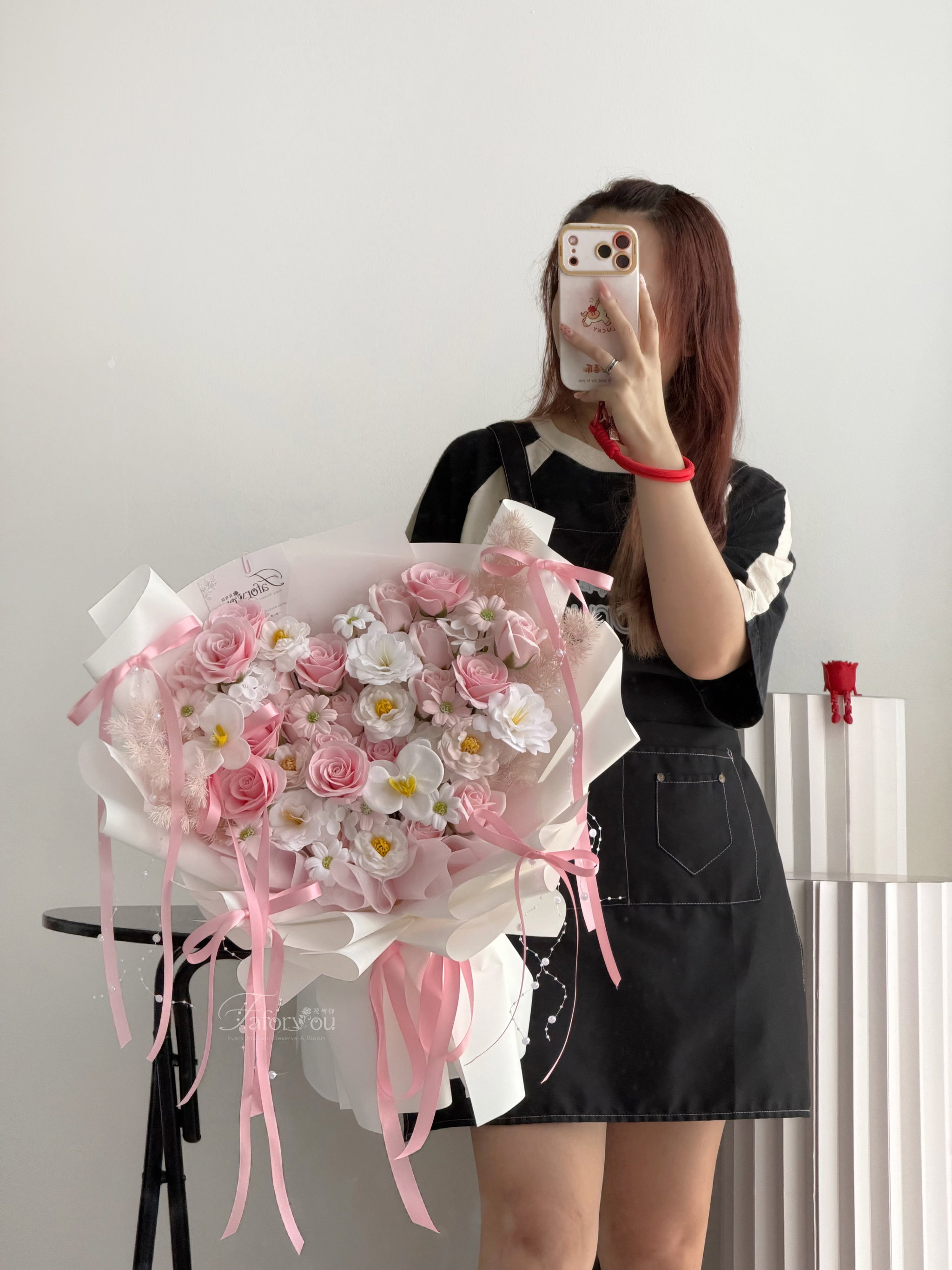 Blush Princess Soap Flower Bouquet _1