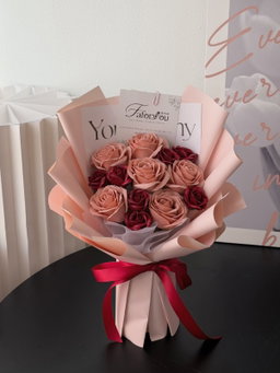 6 Stalk Soap Rose Bouquet 