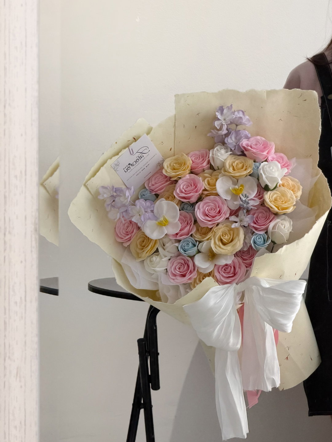 Marshmallow Series Soap Flower Mixed Bouquet 