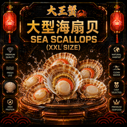 大型海扇贝 SEA SCALLOPS (XXL SIZE)