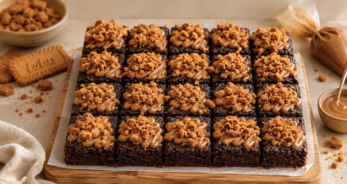 Fudgy Brownies (Biscoff) 36pcs (mini bite size)_0