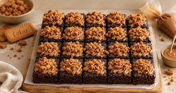 Fudgy Brownies (Biscoff) 36pcs (mini bite size)