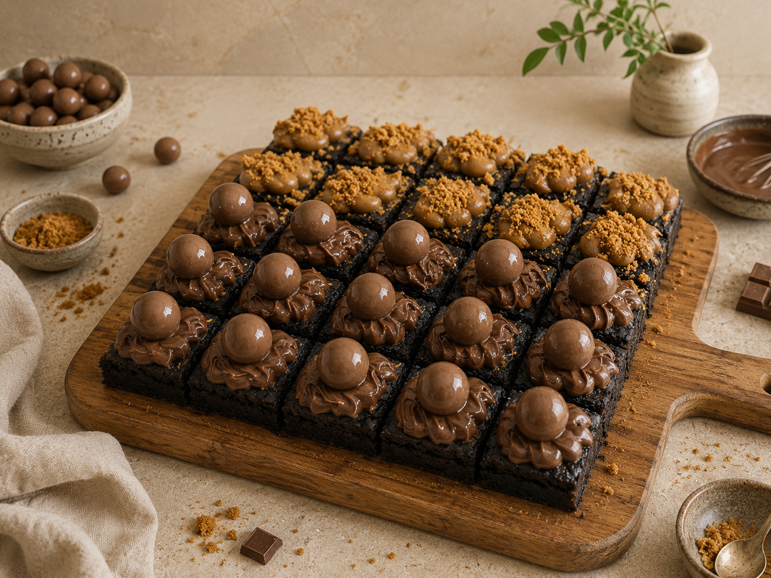 Fudgy Brownies (Nutella / Biscoff) 36pcs (mini bite size)