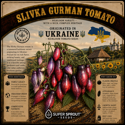 🍅SLIVKA GURMAN TOMATO🍅 x 10 seeds