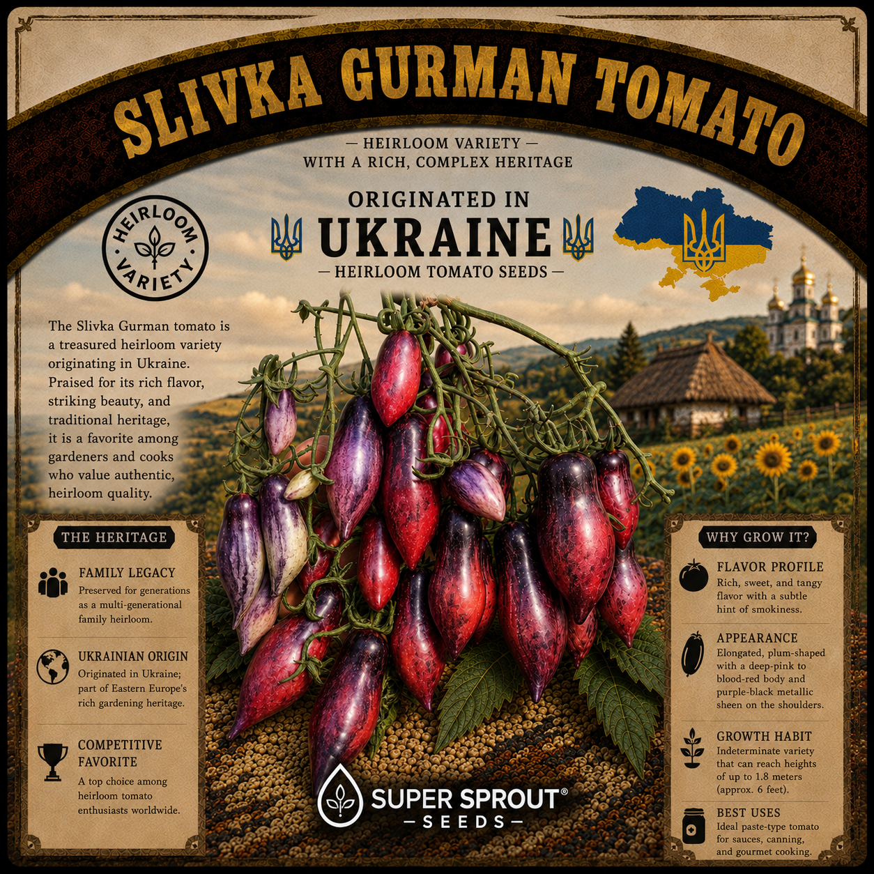 🍅SLIVKA GURMAN TOMATO🍅 x 10 seeds_6